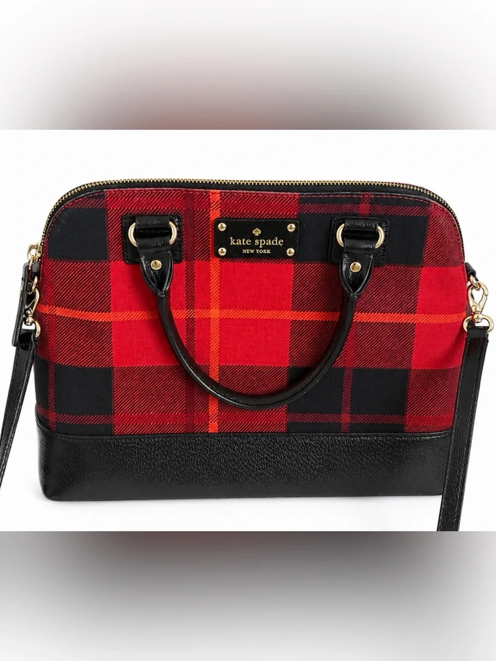 kate spade ♠️ Wellesley Plaid Rachelle Satchel Crossbody ❤️